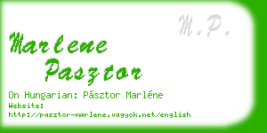 marlene pasztor business card